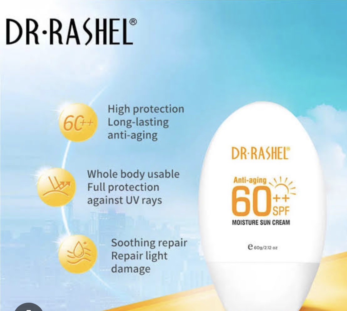 img_1279 Dr Rashel Dr Rashel Water-Resistant Anti-aging Moisture Sun Cream Sunscreen SPF 60 ++ - Image 1